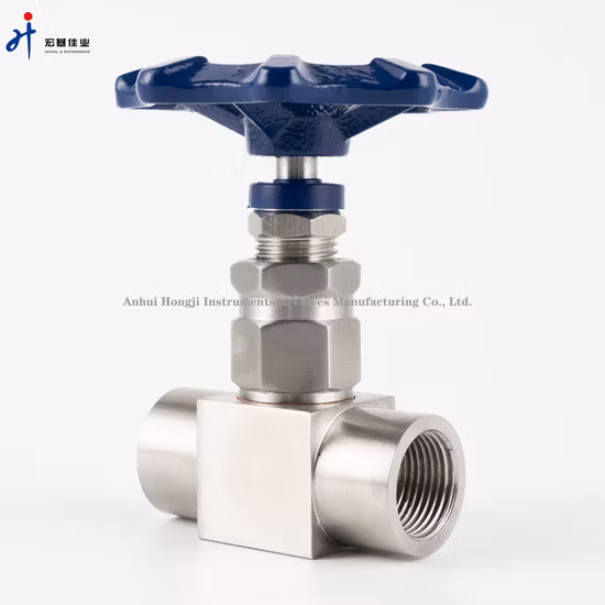 Valvola a spillo in acciaio inossidabile 316L con volantino Hongji con valvola a spillo femmina 1/4 o 3/4 NPT