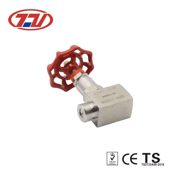 Valvola a spillo femmina forgiata SS304 SS316 con filettatura per alte temperature